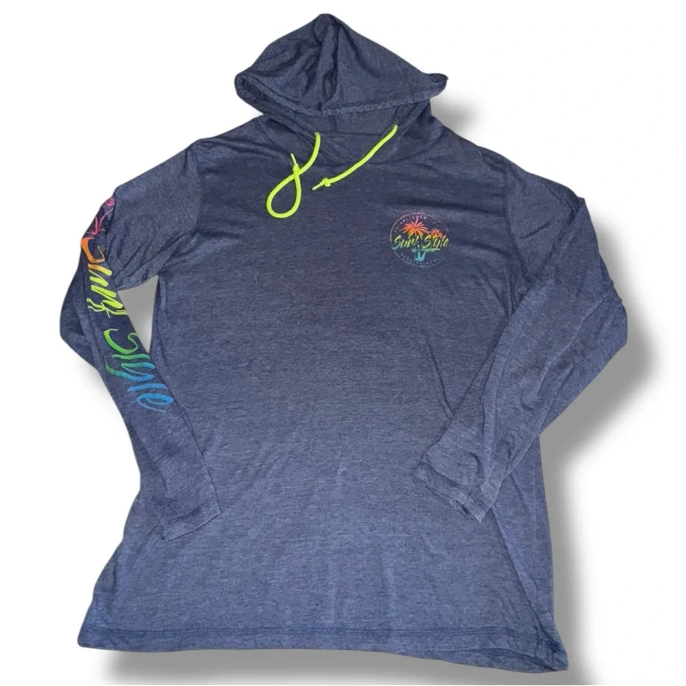 Surf Style Perdido Key Hoodie XL - Lightweight Graphic Beach Tee 🌴 - Picture 13 of 16